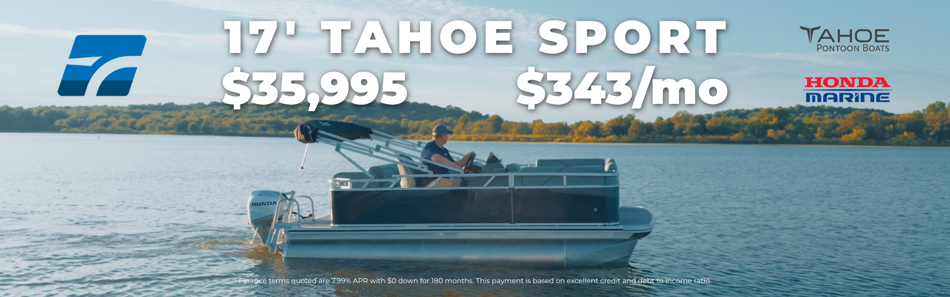 2026 Tahoe sport in the middle of Lake Eufaula advertised at a great price
