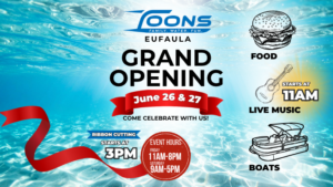 Read more about the article Toons Eufaula GRAND OPENING Event