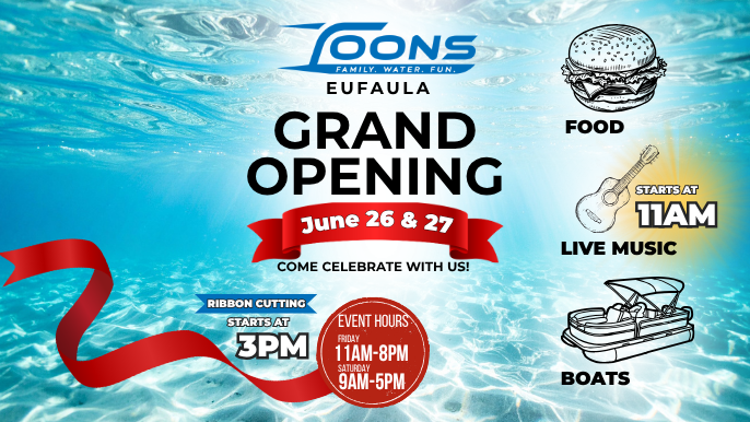 Read more about the article Toons Eufaula GRAND OPENING Event