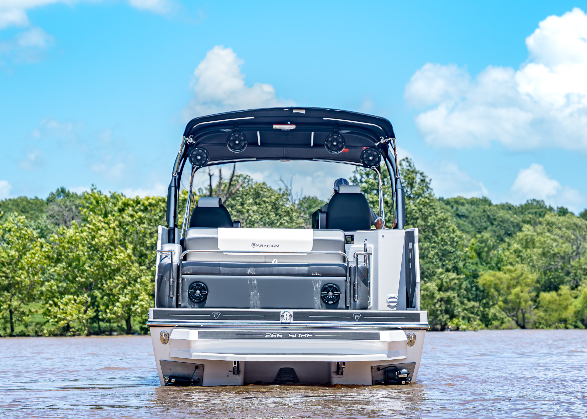 2025 Paradigm 266 SL Surf Snow White Surf Boat
