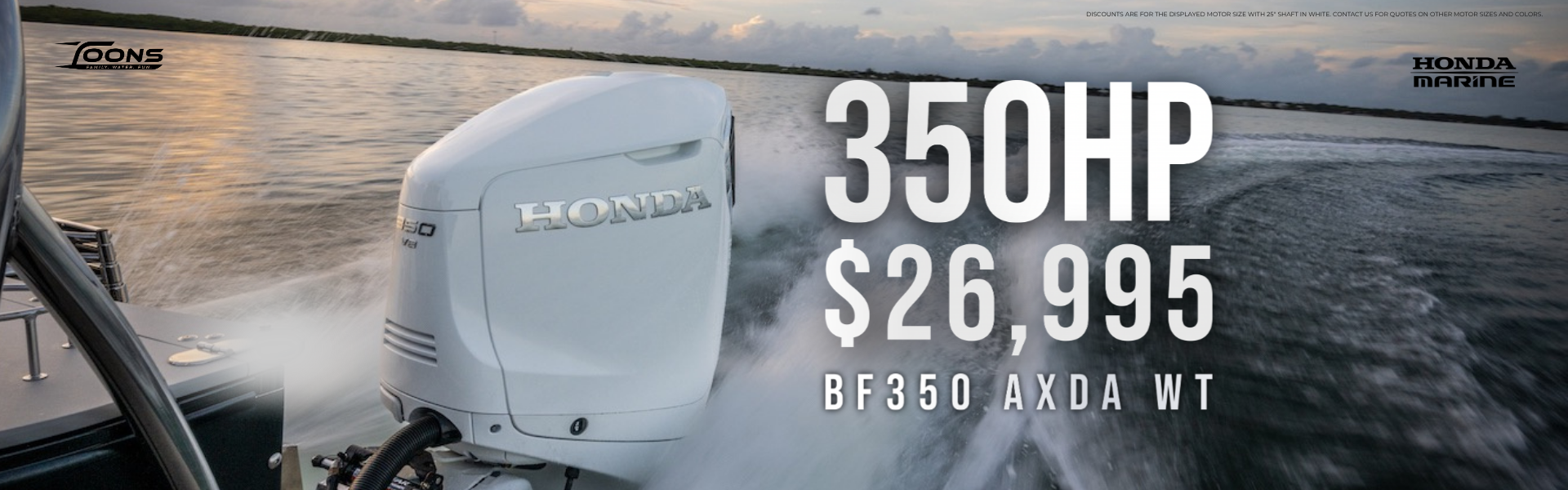 350 Hp V8 Honda Outboard Motor